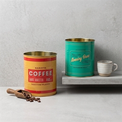 Rex London Metaldåser - Vintage Coffee Medium. Sæt med 2 stk